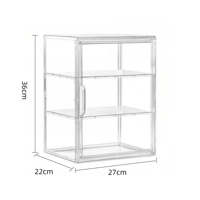 Transparent Acrylic Storage Box – Cosmetic Organizer Display Case for Shoes, Blind Boxes & Desktop, Modern Minimalist Storage