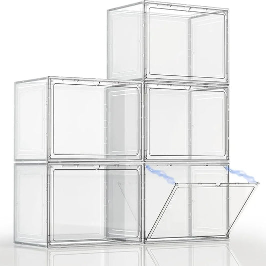 Transparent Acrylic Storage Box – Cosmetic Organizer Display Case for Shoes, Blind Boxes & Desktop, Modern Minimalist Storage