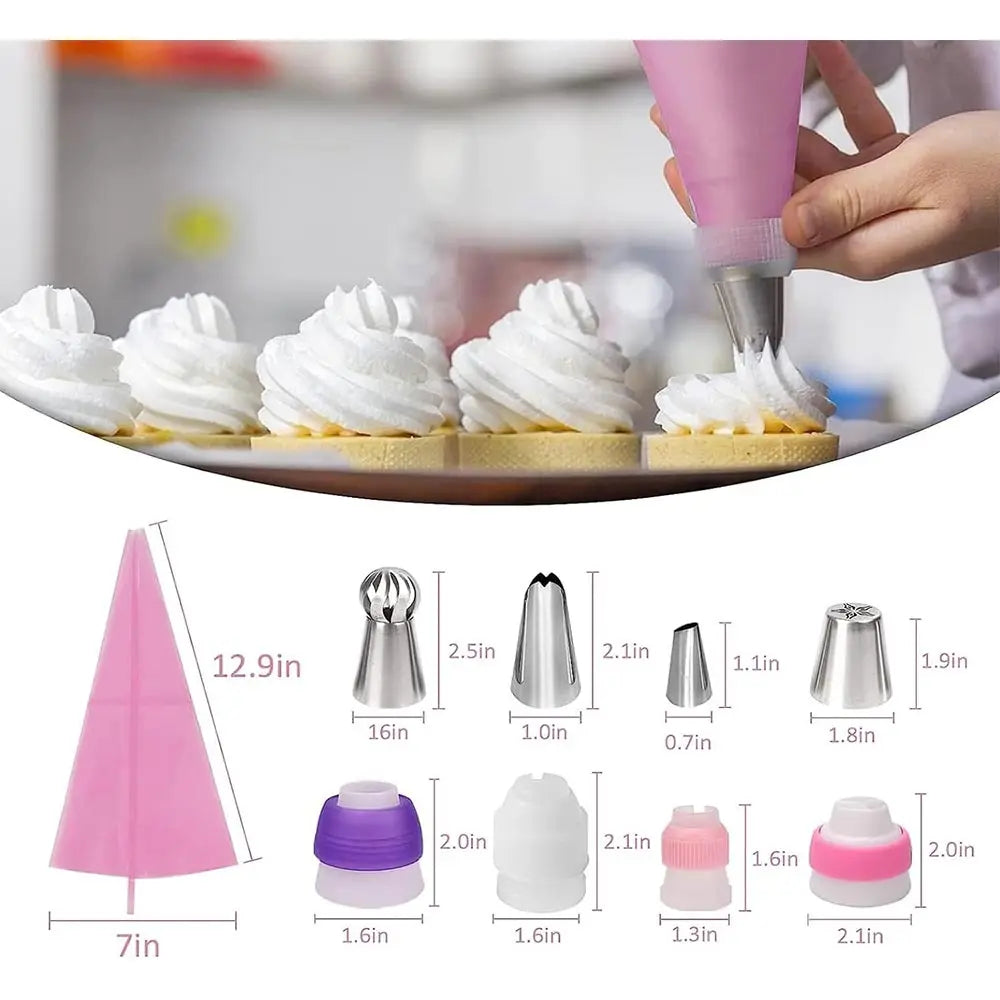 359 pcs Cake Decorating Baking Supplies Set, with 66 Tip Baking Set, Piping Bags and Beginner Set, Baking Tools, Cupcake Decorating