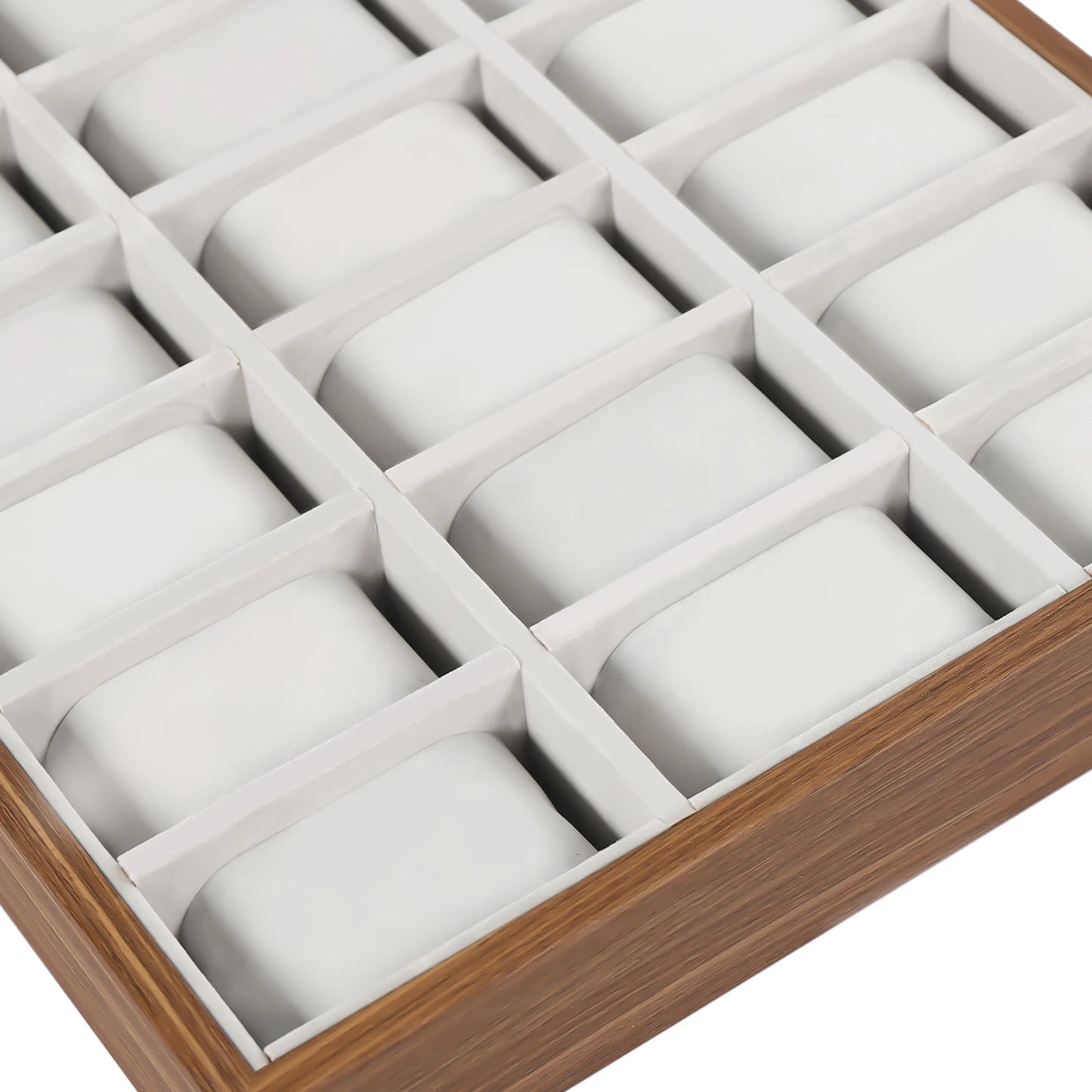 30 Slots Wooden Watch Box Organizer, Luxury Large Watch Jewelry Display Storage Box, Pillows Case, Wood Gift