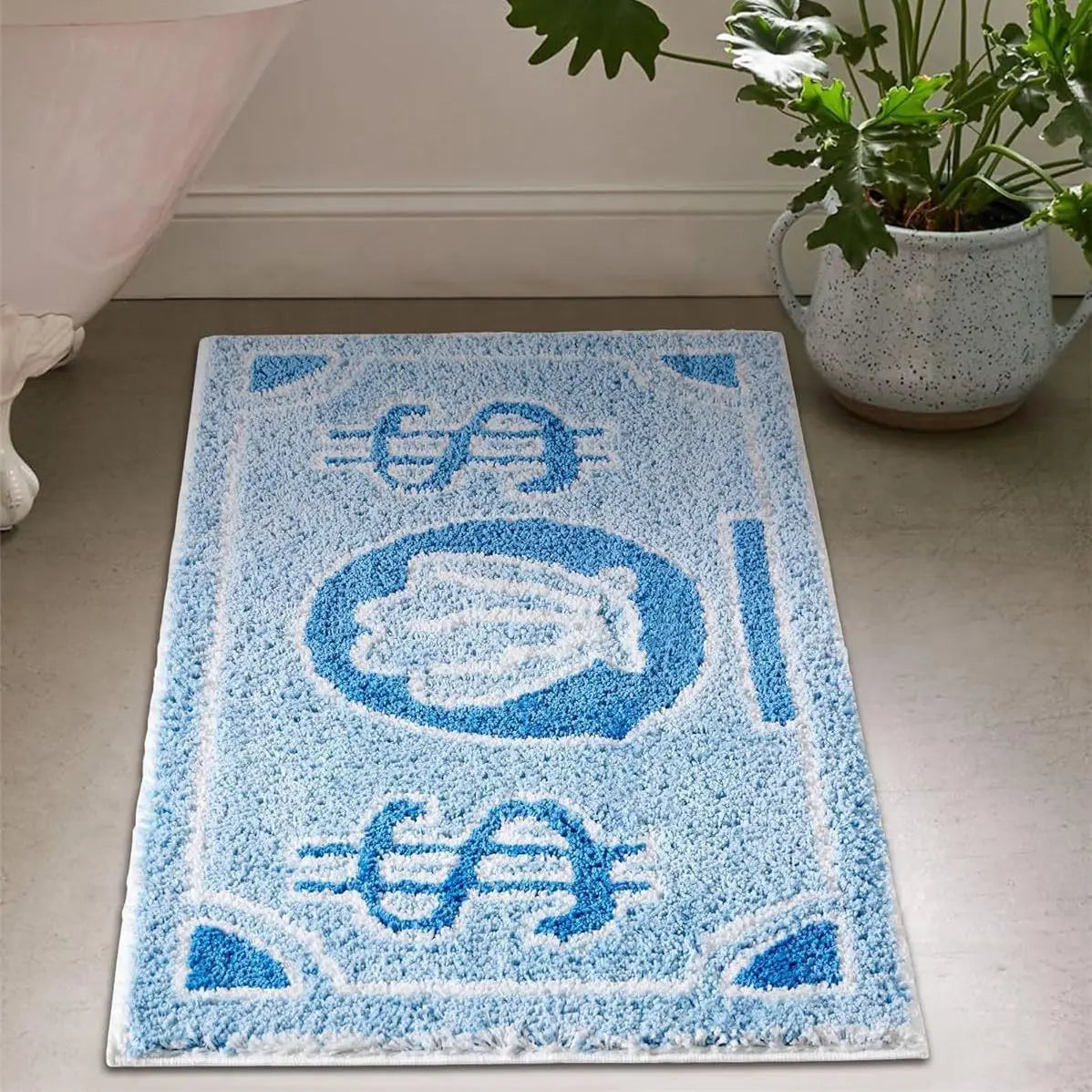 Coin Decorative Carpet Household, Bedroom Bedside Mat, Bathroom Floor Mat