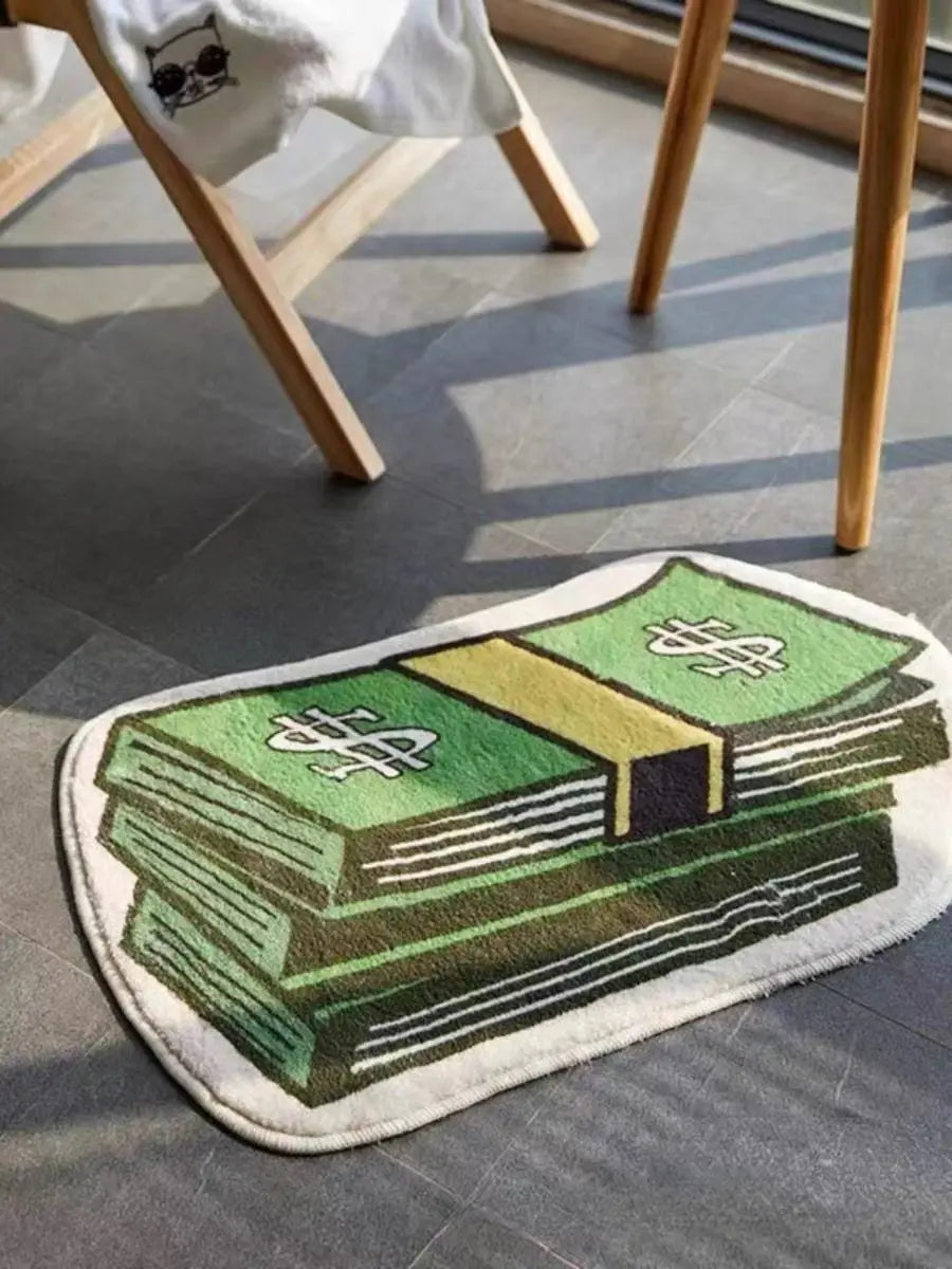 Coin Decorative Carpet Household, Bedroom Bedside Mat, Bathroom Floor Mat