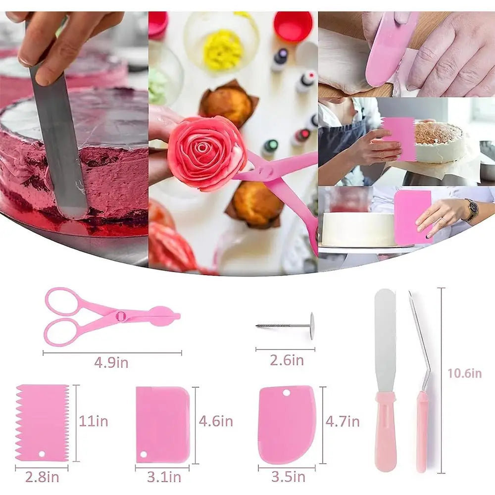 359 pcs Cake Decorating Baking Supplies Set, with 66 Tip Baking Set, Piping Bags and Beginner Set, Baking Tools, Cupcake Decorating