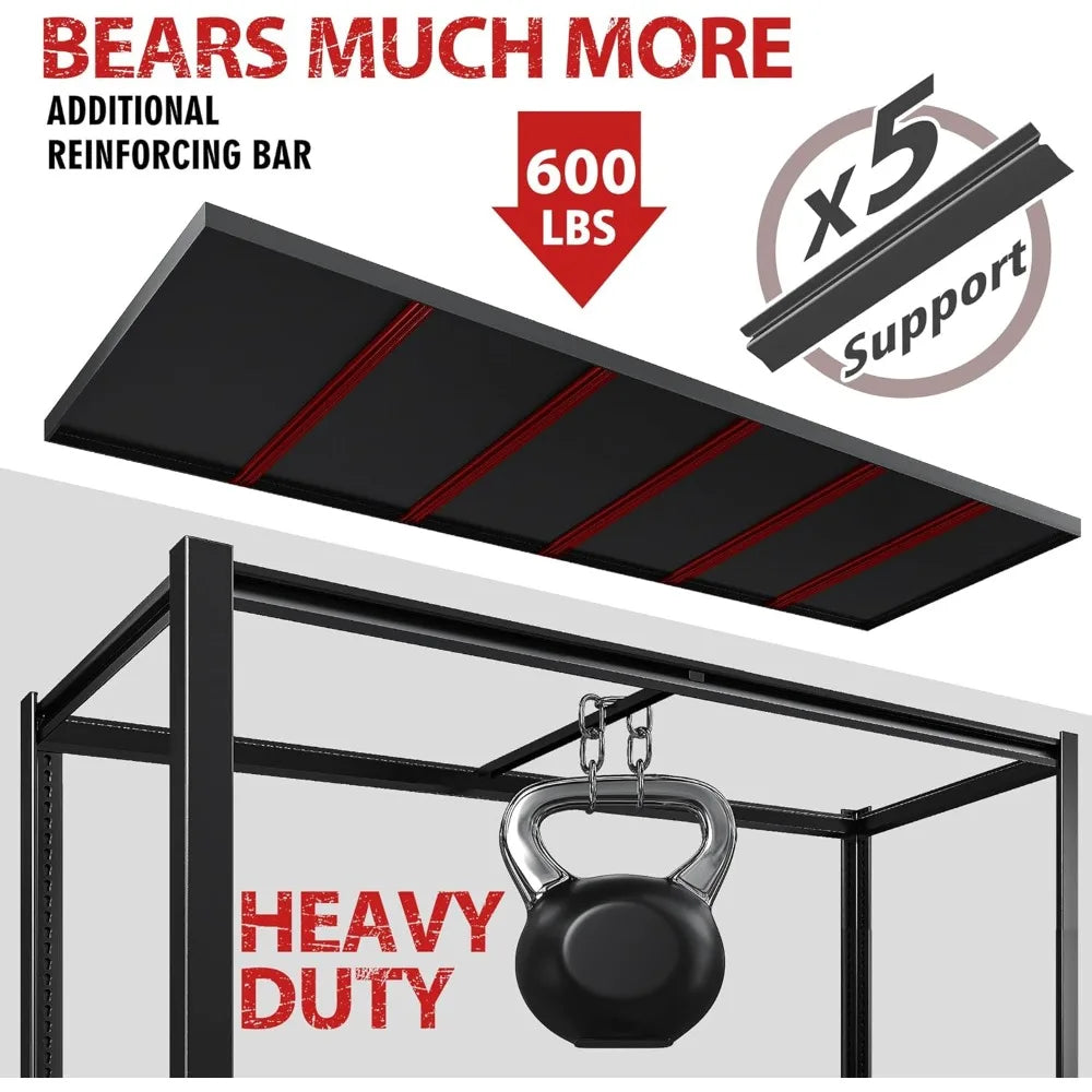 5-Tier Heavy-Duty Garage Shelving Unit 78''H Adjustable Metal Storage for Warehouse Organization with 3000LBS Load ，Customized