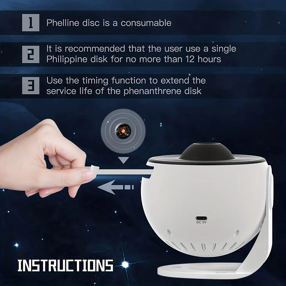 13 In 1 Galaxy Ultra Star Projector HD Image Area, LED Night Light, 13 Film Discs,360° Rotate 1/2h Timer for Kids&Adults Bedroom