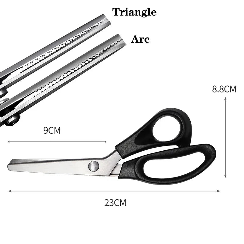 Professional Sawtooth Tailor's Scissors Shears Zig Zag Cut Sewing Scissors Dressmaking Tailor Shears Pinking Scissors