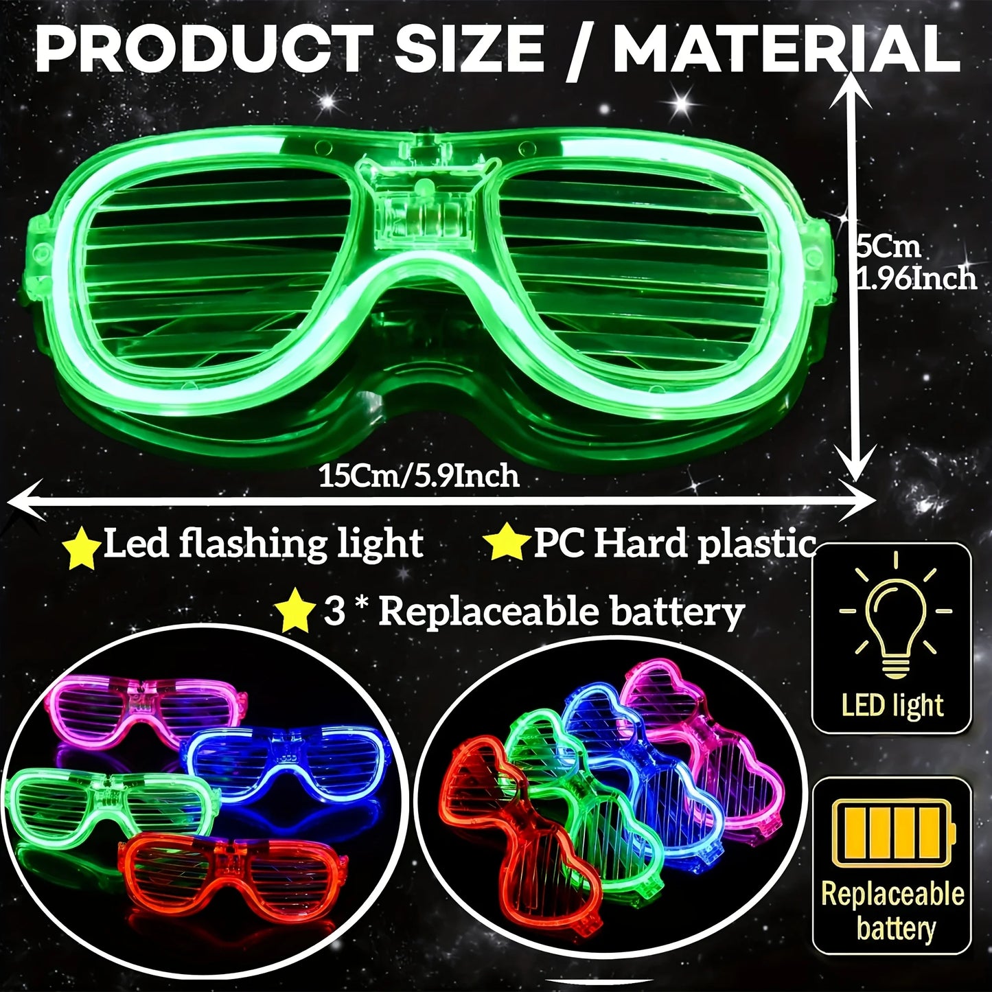 168Pcs Glow Stick Party Set, 12 Glow Glasses, 16 Foam Glow Sticks, 40 Finger Lights, 98 Glow Sticks, Suitable for Halloween, Christmas, Weddings, Birthdays, Holiday Decorations