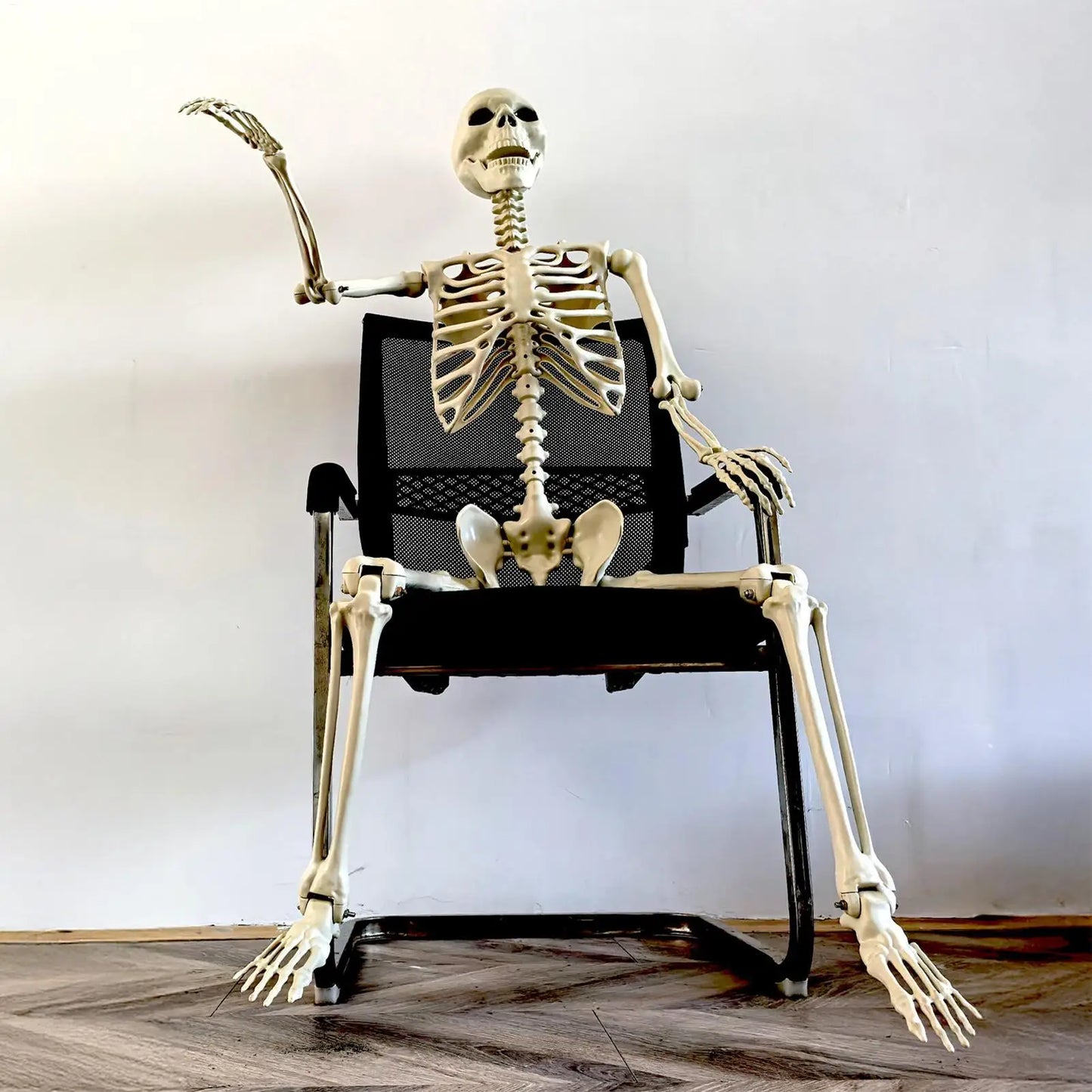 NEW 1pcs Halloween Decoration Fake Skeleton Sculpture For Halloween Decor, Home Decor, Garden Decor, Haunted House