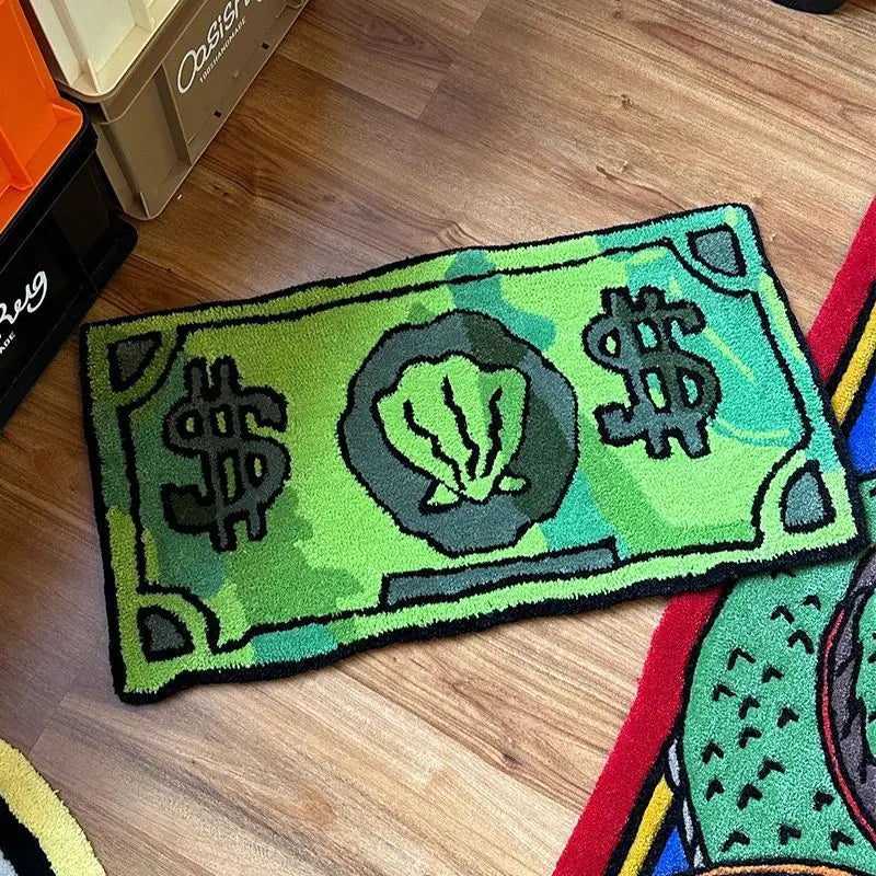 Coin Decorative Carpet Household, Bedroom Bedside Mat, Bathroom Floor Mat