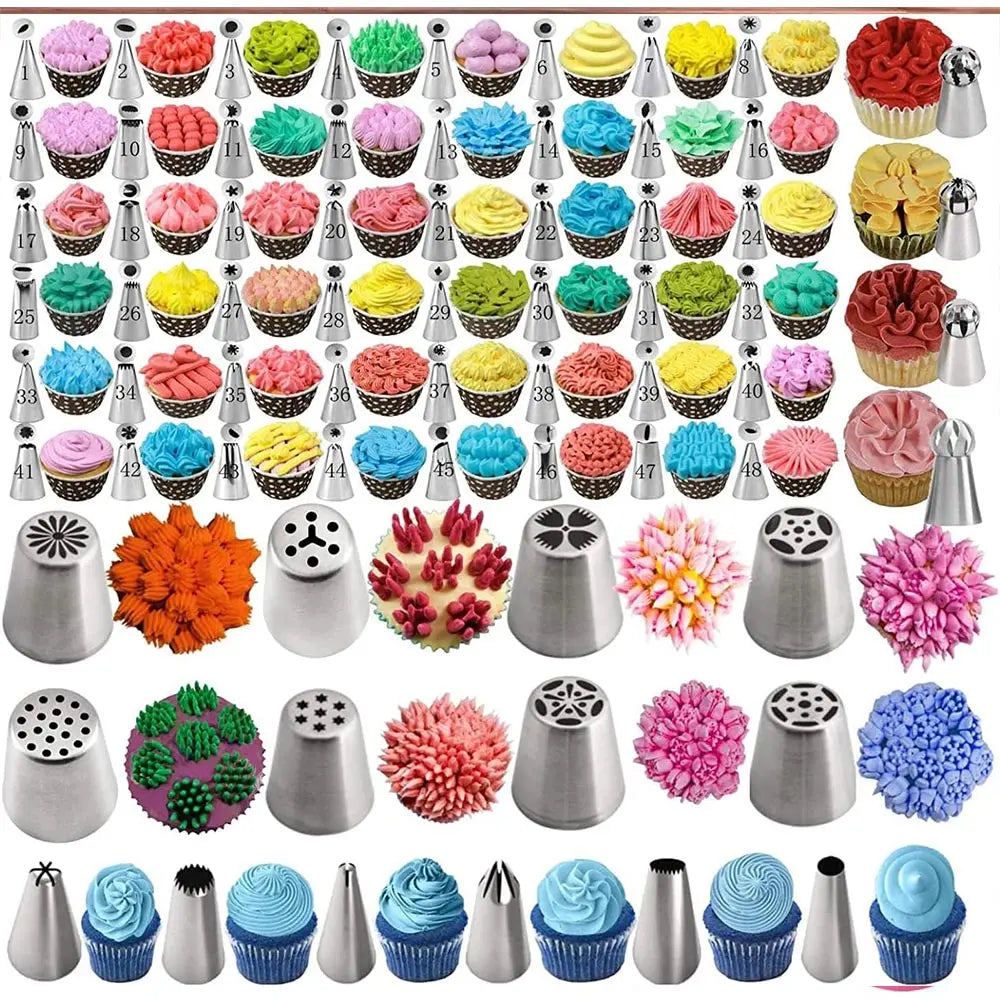 359 pcs Cake Decorating Baking Supplies Set, with 66 Tip Baking Set, Piping Bags and Beginner Set, Baking Tools, Cupcake Decorating