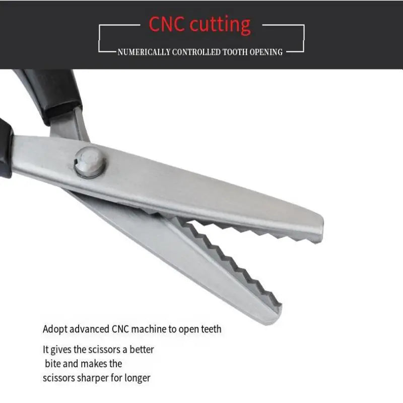 Professional Sawtooth Tailor's Scissors Shears Zig Zag Cut Sewing Scissors Dressmaking Tailor Shears Pinking Scissors