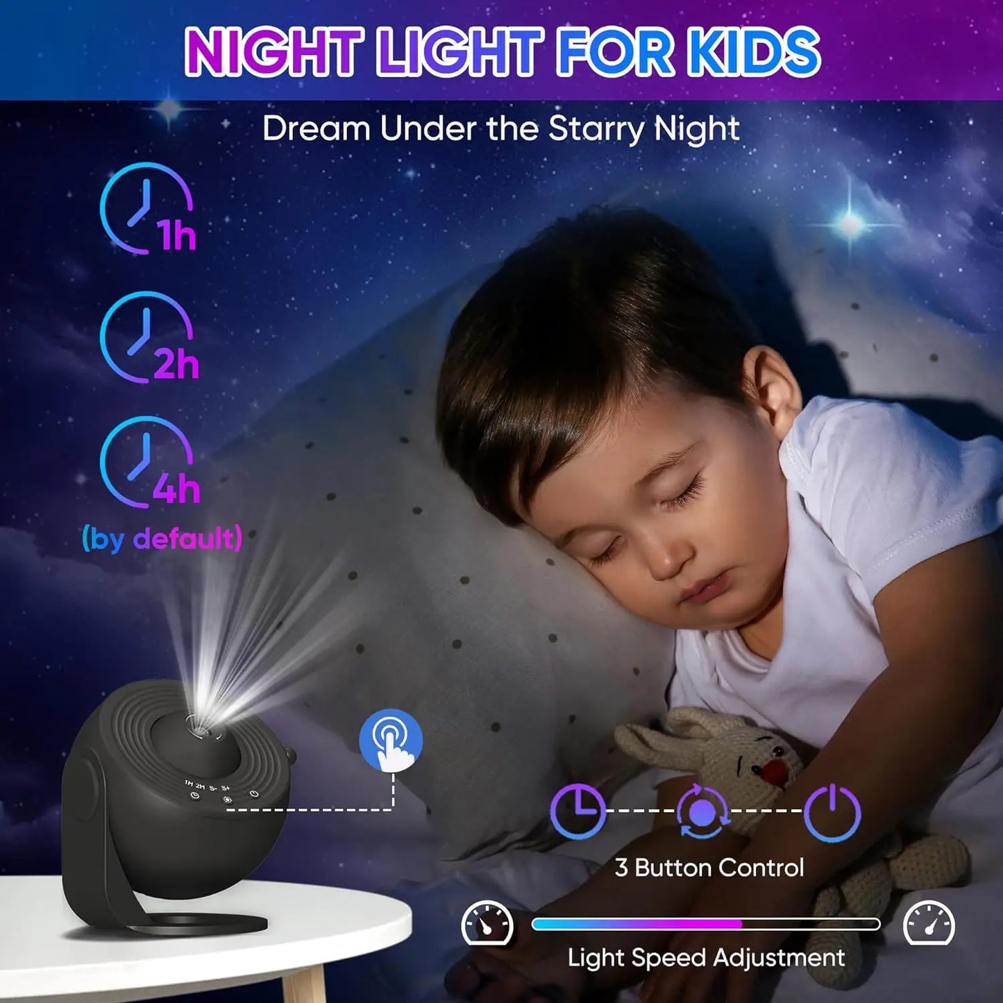 13 In 1 Galaxy Ultra Star Projector HD Image Area, LED Night Light, 13 Film Discs,360° Rotate 1/2h Timer for Kids&Adults Bedroom