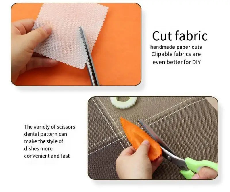 Professional Sawtooth Tailor's Scissors Shears Zig Zag Cut Sewing Scissors Dressmaking Tailor Shears Pinking Scissors