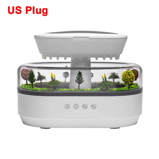 Humidifier Essential Oils Diffuser, Raindrop Music Humidifier, Home Fragrance, Aromatherapy Diffuser, Colorful Light Air Humidifier