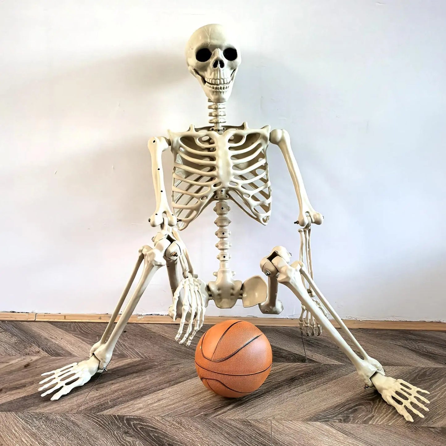 NEW 1pcs Halloween Decoration Fake Skeleton Sculpture For Halloween Decor, Home Decor, Garden Decor, Haunted House