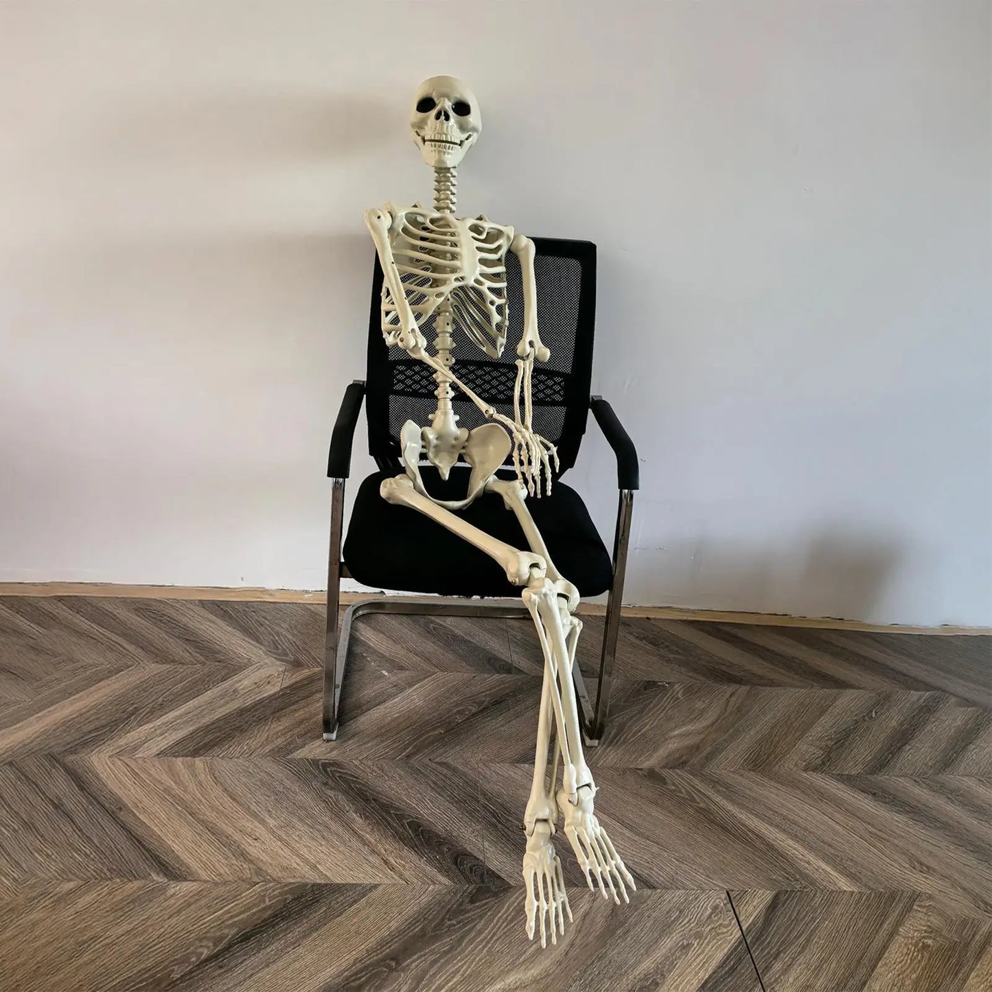 NEW 1pcs Halloween Decoration Fake Skeleton Sculpture For Halloween Decor, Home Decor, Garden Decor, Haunted House