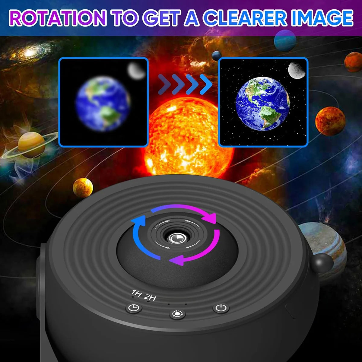 13 In 1 Galaxy Ultra Star Projector HD Image Area, LED Night Light, 13 Film Discs,360° Rotate 1/2h Timer for Kids&Adults Bedroom