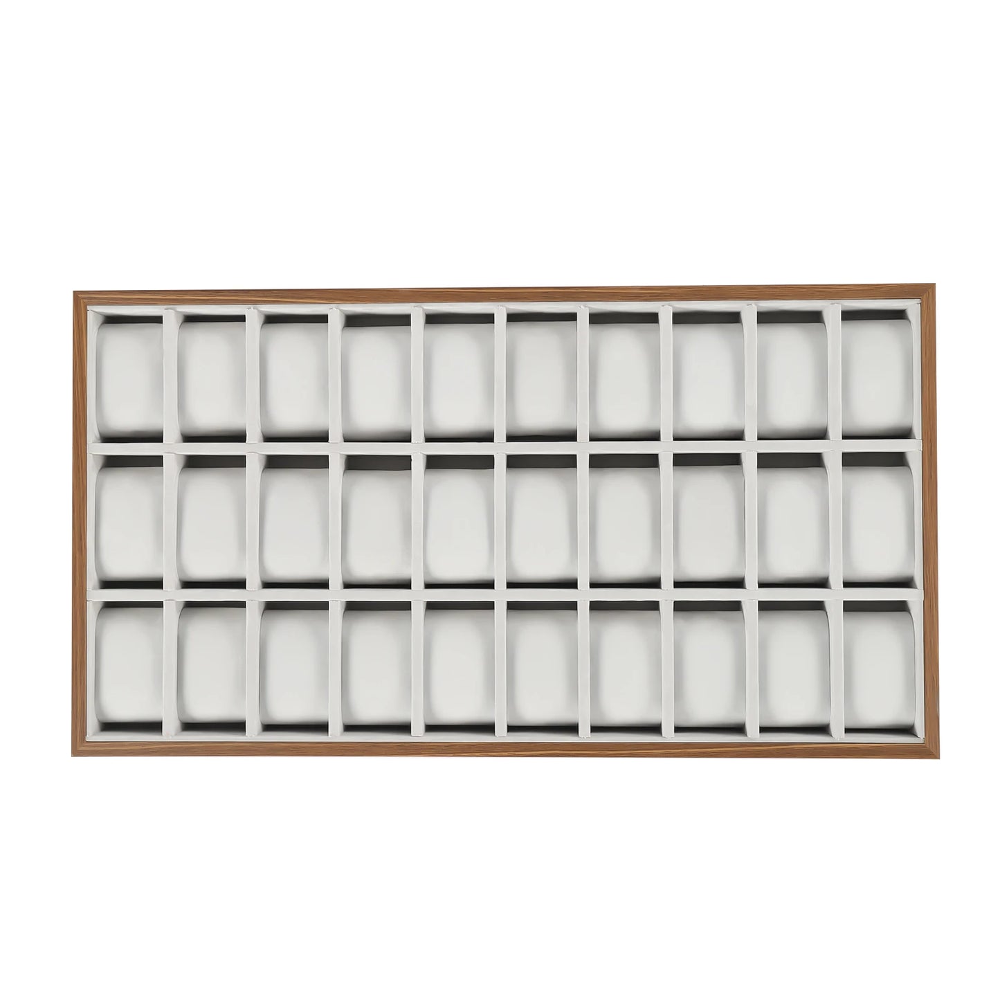 30 Slots Wooden Watch Box Organizer, Luxury Large Watch Jewelry Display Storage Box, Pillows Case, Wood Gift