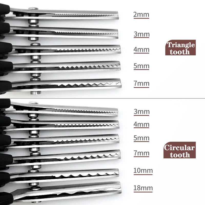 Professional Sawtooth Tailor's Scissors Shears Zig Zag Cut Sewing Scissors Dressmaking Tailor Shears Pinking Scissors